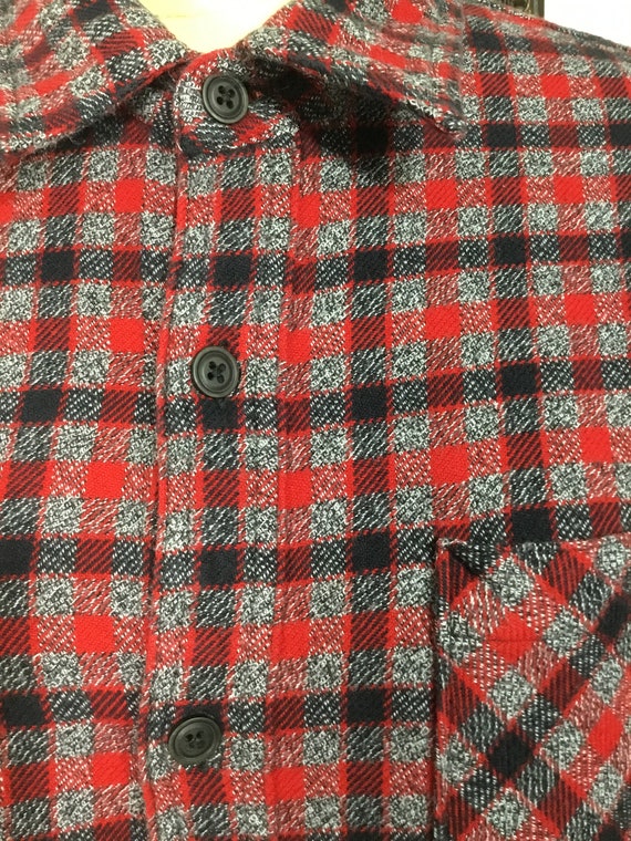 RuffHewn 1980’s Men’s Plaid Flannel Shirt - image 3