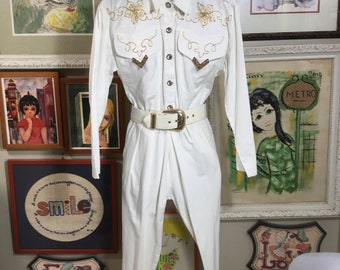 PG Collections Calif 1980s Stirrup Jumpsuit