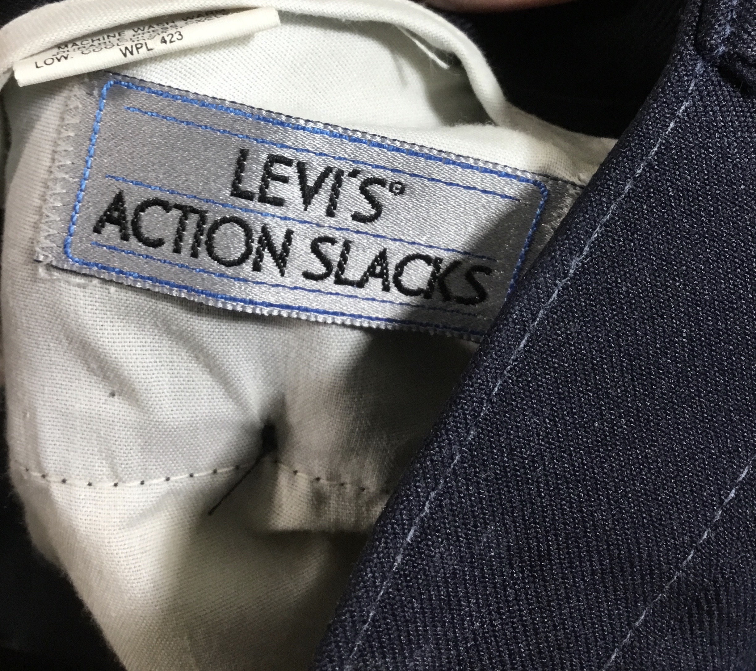 Levi's Action Slacks 1970's Men's Navy Blue - Etsy Levi's Action Slacks 1970's Men's Navy Blue - Etsy