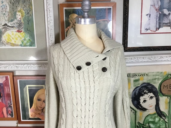 Daddy’s Money 1970’s Women’s Cable Knit Sweater - image 1