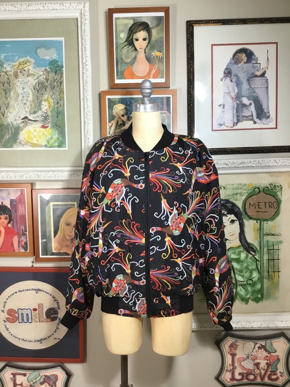 Carol Horn 1980’s Ladies Silk Jacket - image 2