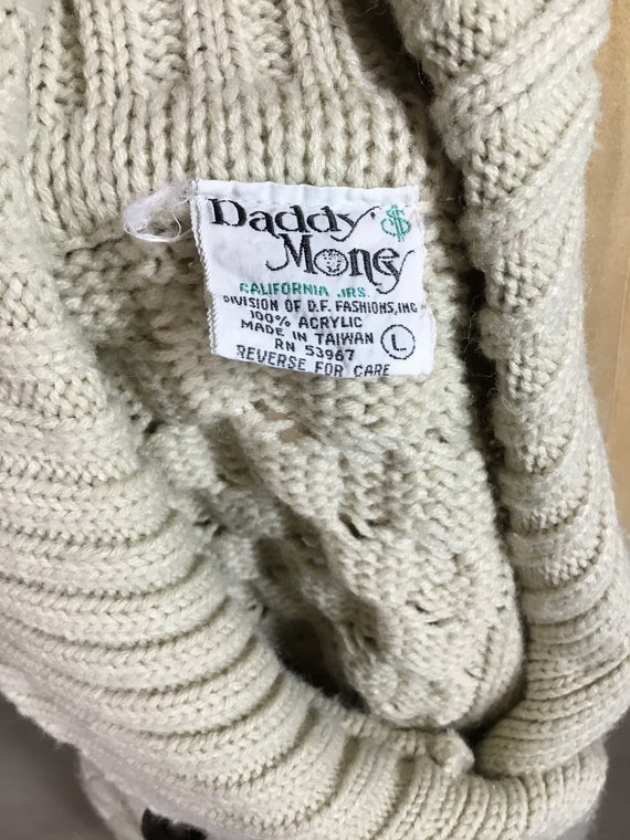 Daddy’s Money 1970’s Women’s Cable Knit Sweater - image 6