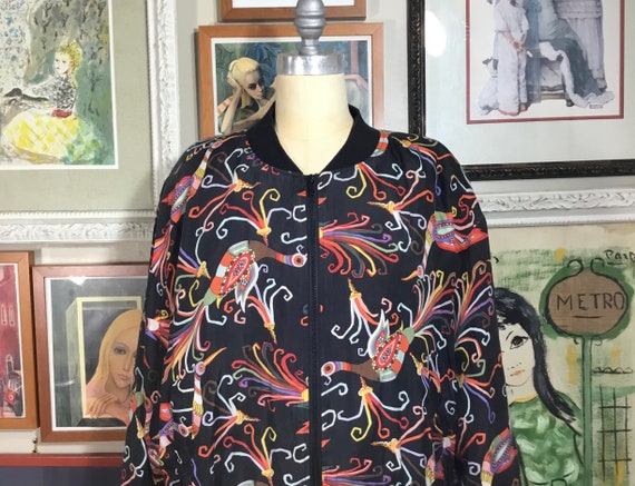 Carol Horn 1980’s Ladies Silk Jacket - image 1