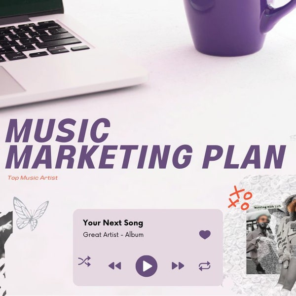 Music Marketing Plan Printable Template, Artist Planner, Music Business Marketing Plan, Strategy, Digital Marketing, Marketing Campaign, PDF