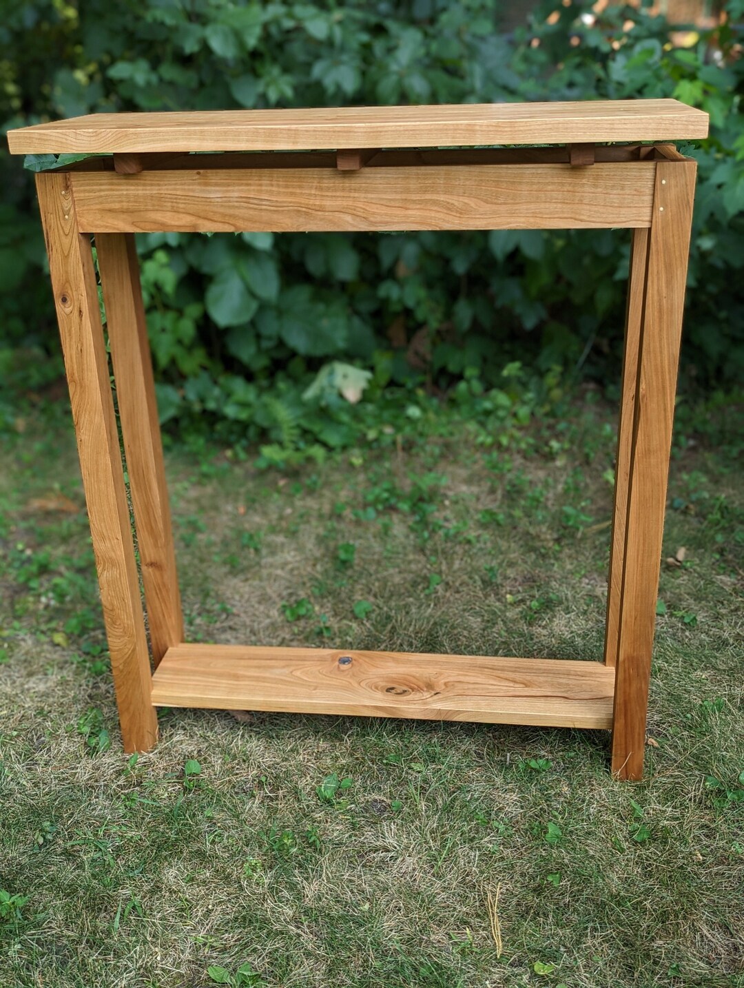 Custom Made Cherry Console Table Etsy