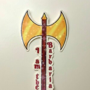 Barbarian DND Class Sticker
