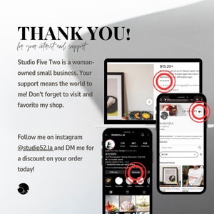 Thank you! Please favorite my shop and follow me on instagram @studio52.la. DM me there for a discount on your order today.
