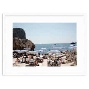 La Fontelina Beach Club Capri Print, Luxurious Seaside Wall Art, Italian Coastal Decor, Nautical Theme Interior, Mediterranean Vibes Artwork