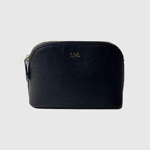 Personalized Vegan Leather Cosmetic Bag: Travel Toiletry Organizer