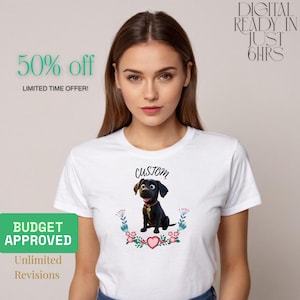 Cute Dog Graphic Unisex Heavy Cotton Tee, Pet Lover Gift, Animal Tee, Casual Wear, Birthday Present, Fun T-Shirt