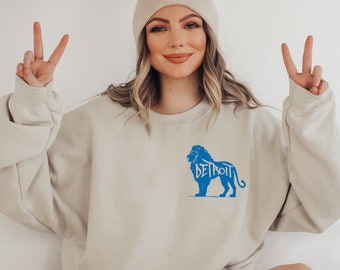 Detroit Lions Detroit Lions Shirt Detroit Lions Sweatshirt Detroit Lions Vintage Michigan Sweatshirt Detroit Lions Football Detroit Football