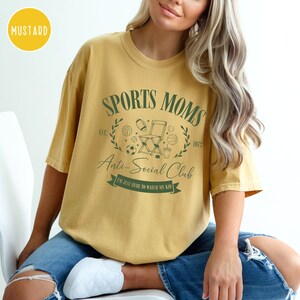 Sports Moms Anti-Social Club Sideline Social Club Soccer Mom Shirt Baseball Mom Volleyball Mom Hockey Mom Football Mom Sports Mom Era