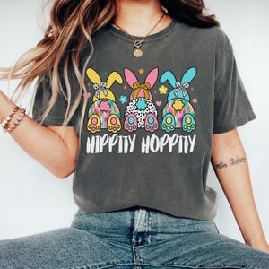 Happy Easter Shirt Coquette Bow Easter Jesus He Is Risen Christian Easter Gift Floral Easter Bunny Girly Retro Easter Amen Bible Verse Nurse