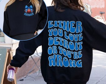 Camiseta de fútbol retro Detroit Grit Camiseta de fútbol de Detroit Sudadera de mujer Detroit Sudadera vintage de Michigan Detroit Football 313 Fan