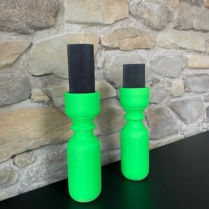 Handmade Neon Candle Holders