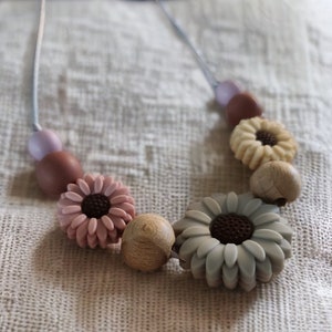 Borstvoedingsketting voor moeder / voedingsketting / siliconenketting / fidgetketting / siliconensieraden / bloemenketting / nieuwe moeder