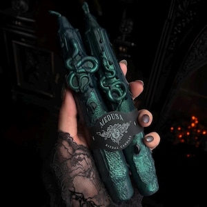 Medusa Altar Candles Witchy Gift for Witch Decor Dark Academia Decor for Medusa Altar Greek Mythology Gift Unique Candles for Witchcraft