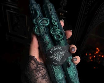 Medusa Ritual Candles Witchy Gift for Witch Decor Dark Academia Decor for Medusa Altar Greek Mythology Gift Unique Candles for Witchcraft