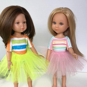 Set Tüll für Puppe Paola Reina Amigas/Bluse und Tutu-Rock für Puppe/Tüllset für Puppe Paola Reina 32 cm/Bluse und Tutu-Rock