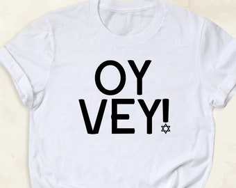 Hanukkah Shirt, Oy Vey Shirt, Jewish Holiday T-Shirt, Happy Hanukkah Shirt, Menorah Hanukkah Shirts, Jewish Saying Shirt, Hanukkah Gift Tee