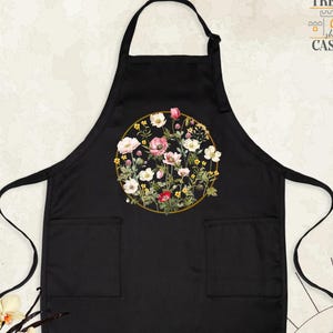 Wildflower Apron, Mama Apron, Mothers Day Apron, Flower Apron, Floral Apron, Floral Kitchen Apron, Botanical Apron, Flower Lover Apron