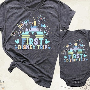 First Disney Trip Daddy Baby Matching Shirt by TSC
