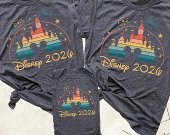 Camiseta Disney 2026, Camiseta de viaje familiar a Disney, Camisetas de Disneyworld, Camiseta personalizada de Disney, Camiseta de equipo familiar de vacaciones de Disney, Camisetas grupales de Disney