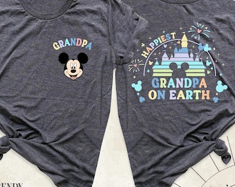 Disney Grandpa Shirt, Family Disney Shirt, Fathers Day Shirt, Disneyworld Shirts, Happiest Grandpa On Earth Tee, Grandpa Shirts, Disney Tees