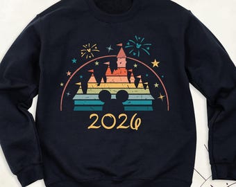 Disney 2026 Sweatshirt Custom Disneyland Trip Shirt, Matching Disney Long Sleeve Tee, Disney Vacation Hoodie, Disney Family Crew Sweater