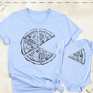 Pizza and Pizza Slice Daddy Baby Shirt, Dada and Me Pizza Matching Tee, Fathers Day Gift Tees, New Dad Shirts, Daddy Daughter / Son Shirt
