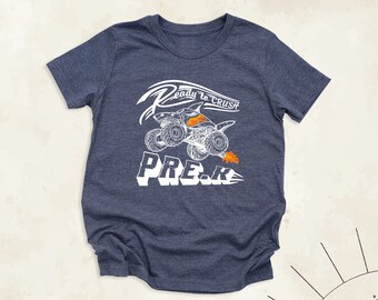 PreSchool Boy Shirt, Ready to Crush Pre-K Shirt, Back to School Tees, First Day of School Tshirt, Monster Shark Shirt, Pre-K Gift Tshirt