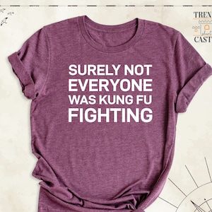 Surely Not Everyone Was Kung Fu Fighting Shirt, Kung Fu Tees, Father&#39;s Day Gift, Sarcastic Dad Tee, Fighting Tee, Gift for Men, Karate Shirt