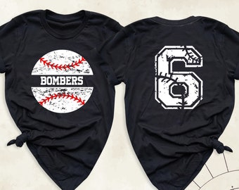 personalized baseball shirt, baseball mom shirts, custom name baseball team shirt, baseball tshirt women, Senior night baseball shirt family