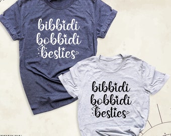 Camiseta Disney "Bibbidi Bobbidi Besties", camiseta de grupo de vacaciones Disney, camiseta de cumpleaños Disney, camiseta de mejores amigos, camiseta de Disney Holiday Besties