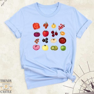 Tomato Shirt, Botanical Shirt, Vegetable Tees, Tomato Lover Shirt, Gardener Shirts, Nature Tee, Tomato Girl Shirt, Tomato Festival Shirt