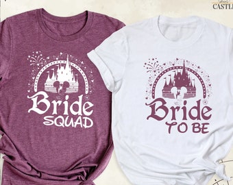 Disney Bride Shirt, Bachelorette Party Tee, Disney Bride Squad Tee, Disney Bridal Party Gift Tees, Disney Trip Wedding Shirt, Bride Team Tee