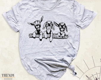 Camiseta de cabras, camiseta de animales de granja, camiseta de regalo para granjeros, camiseta de cabras familiares, camiseta para amantes de las cabras, camiseta de mamá cabra, camiseta para amantes de los animales, camiseta de cabra linda