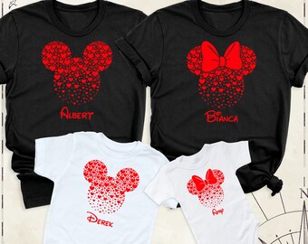 Custom Family Matching Valentines Day Disney Shirt, Family Disneyland Trip Outfit, Disney Vacation Love Tshirt, Mama Dada Kids Disney Shirt