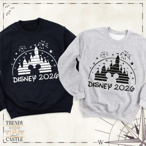 Sudadera Disney 2026, viaje familiar a Disneyland, camiseta de manga larga personalizada para vacaciones en Disney, sudadera con capucha familiar de Disneyworld, suéter Disney imagen 10