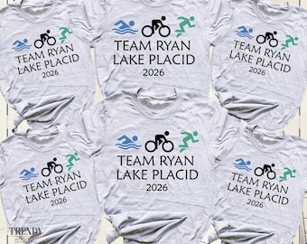 Custom Event Name Triathlon Shirt Swimming Biking Running Triathlon Tee, Triathlete Shirts, Triathlon 2026 Outfit, Triathlon Team Tshirt
