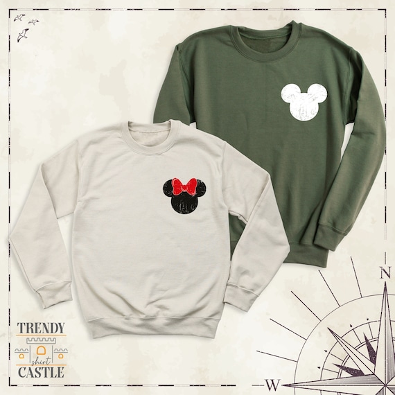 Mickey Mouse Him And Her Sweatshirts Oversized Mickey Mouse