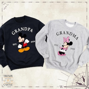 Disney Family Trip Custom Grandpa Grandma Shirt Tee, Disney Nana Hoodie, Disney Vacation Tee, Disneyworld Sweatshirt, Disney Papa Gift Shirt