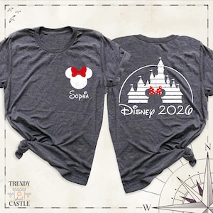 Custom Disney Vacation 2026 Shirt Disneyworld Family Shirts Two Sided Disney Tee, Disney Group Outfit, Disneyland Trip Tees, Disney Tshirts image 10
