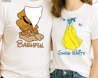 Snow White and Seven Dwarfs Shirt Disney Trip Group Tee, Family Matching Disney Vacation Tshirt, Disney Princess 7 Dwarfs Disneyworld Shirts