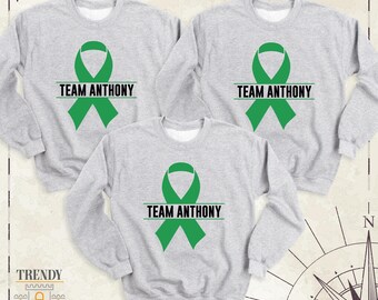 Cerebral Palsy Sweatshirt, Green Ribbon Shirt, Cerebral Palsy Support Team Hoodie, Cerebral Palsy Warrior Long Sleeve, CP Awareness Shirt