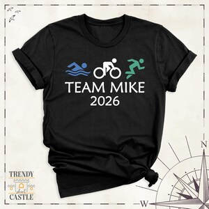 Triathlon Shirt Custom Team Name Triathlon 2026 Tee by TSC