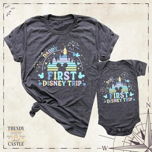 First Disney Trip Daddy Baby Matching Shirt by TSC