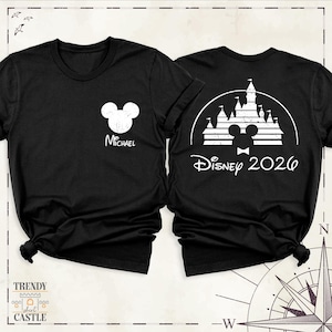 Custom Disney Vacation 2026 Shirt Disneyworld Family Shirts Two Sided Disney Tee, Disney Group Outfit, Disneyland Trip Tees, Disney Tshirts image 7