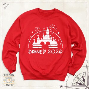 Sudadera Disney 2026, viaje familiar a Disneyland, camiseta de manga larga personalizada para vacaciones en Disney, sudadera con capucha familiar de Disneyworld, suéter Disney imagen 8