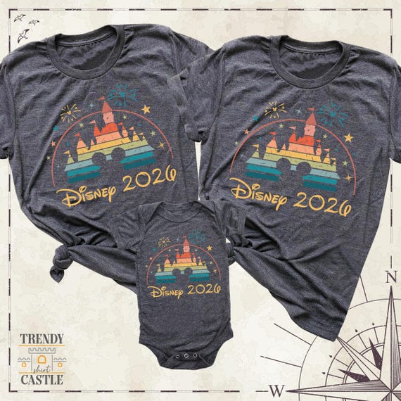 Disney 2026 Shirt, Disney Family Trip Shirt, Disneyworld Shirts, Custom Disney Tee, Disney Vacation Family Crew Tee, Disney Group Shirts